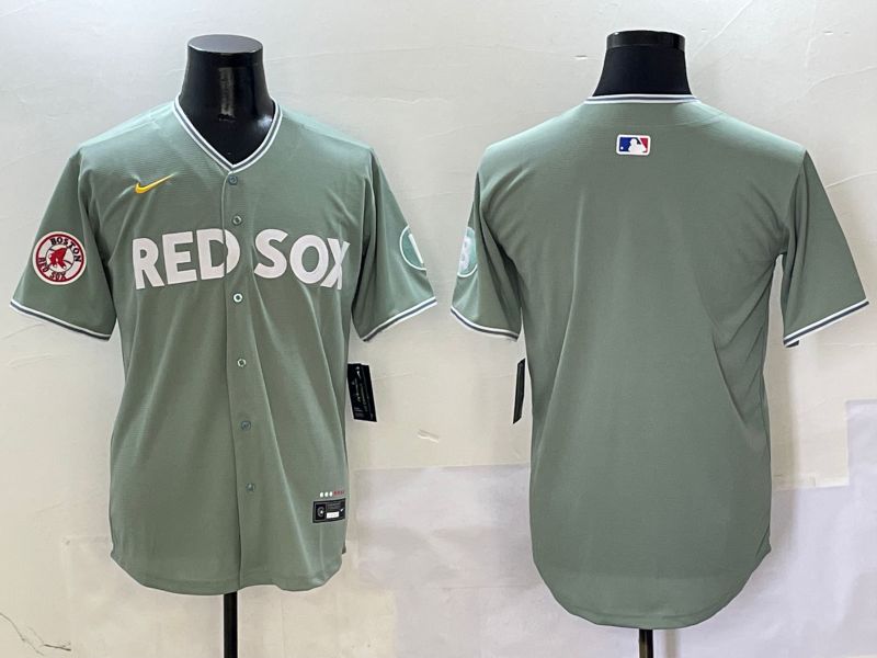 Men Boston Red Sox Blank Green Joint Name Game Nike 2025 MLB Jersey style 2->boston red sox->MLB Jersey